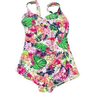 MAXINE OF HOLLYWOOD One Piece Swimsuit Bathing Suit Size
